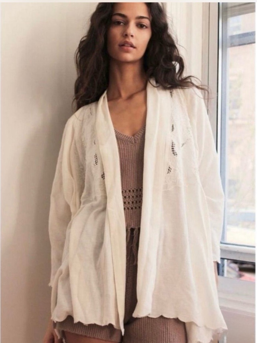 Free People Cool Nights Open-Front Cardigan